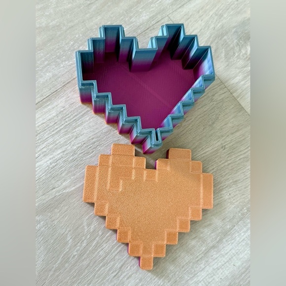3D Printed Frustration Heart Jewelry Box Valentines Gift - Picture 12 of 15